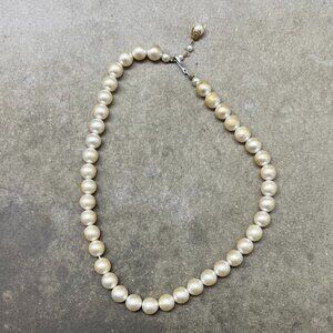 Vintage Strand of Faux Ivory Pearls with Hook Closure